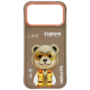Nimmy Cool&amp;Cute 2.0 Bear tok iPhone 17 Pro készülékhez bézs színű