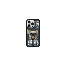 Nimmy Cool&amp;Cute 2.0 Dog tok iPhone 16 Pro - fekete tok és táska