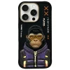 Nimmy Cool&amp;Cute 2.0 Monkey tok iPhone 16 Pro - fekete