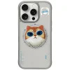 Nimmy Glasses Cool Cat MagSafe-kompatibilis tok iPhone 16 Pro - szürke