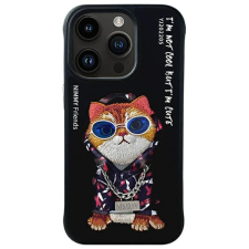 Nimmy Glasses Cool Cat tok iPhone 15 Pro Max - fekete tok és táska