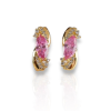 Ninagold Rózsaszín köves fülbevaló - Talmadge