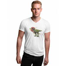  Ninja T-rex - Férfi V Nyakú Póló férfi póló