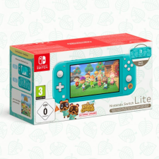 Nintendo Switch Lite Animal Crossing: New Horizons Timmy & Tommy Aloha Edition hordozható játékkonzol 14 cm (5.5") 32 GB Érintőképernyő Wi-Fi Türkizkék (NSH132) konzol