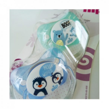 NIP Family latex játszócumi 16-32 hó 2 db (kék) - maci, pingvin cumi