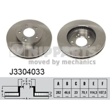 NIPPARTS féktárcsa J3304033 autóalkatrész