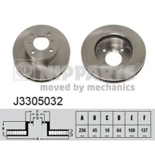 NIPPARTS féktárcsa J3305032 autóalkatrész