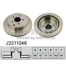 NIPPARTS féktárcsa J3311046 autóalkatrész