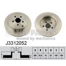 NIPPARTS féktárcsa J3312052 autóalkatrész