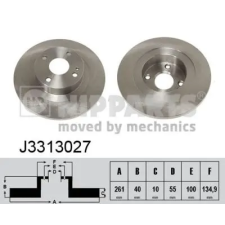 NIPPARTS féktárcsa J3313027 autóalkatrész