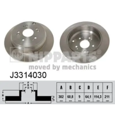 NIPPARTS féktárcsa J3314030 autóalkatrész