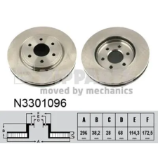 NIPPARTS féktárcsa N3301096 autóalkatrész