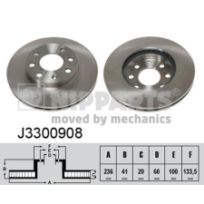 NIPPARTS féktárcsa Nipparts J3300908 féktárcsa