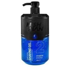 Nish Man Fresh Active Shaving Gel (Blue) borotvagél 1000ml (Pro Size) borotvahab, borotvaszappan