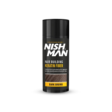 Nish Man Keratin Fiber hajdúsító és színező, sötétbarna, 20g hajformázó