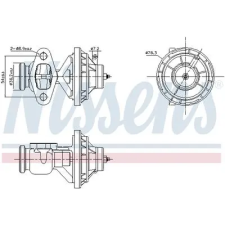 Nissens AGR-szelep 98390 autóalkatrész