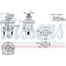 Nissens AGR-szelep 98474 autóalkatrész