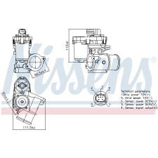 Nissens AGR-szelep NISSENS 98347 autóalkatrész