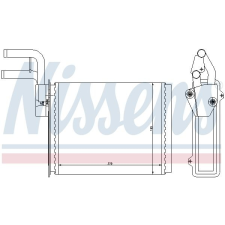 Nissens Hőcserélő, belső tér fűtés NISSENS 73987 vízhűtő