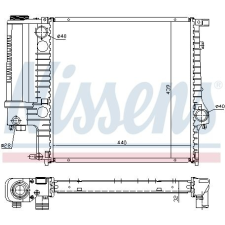 Nissens Hűtő, motorhűtés NISSENS 60623A vízhűtő