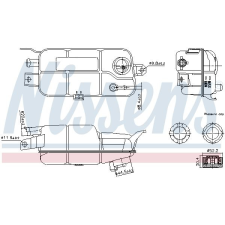 Nissens kiegyenlítőtartály, hűtőfolyadék NISSENS 996359 autóalkatrész