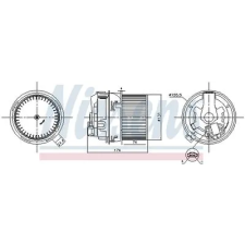 Nissens Utastér-ventilátor 87593 autóalkatrész
