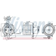 Nissens Utastér-ventilátor 87609 autóalkatrész