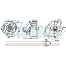 Nissens Utastér-ventilátor 87624 autóalkatrész