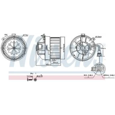 Nissens Utastér-ventilátor 87628 autóalkatrész