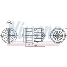 Nissens Utastér-ventilátor 87632 autóalkatrész