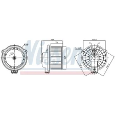 Nissens Utastér-ventilátor 87717 autóalkatrész