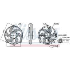 Nissens ventilátor, motorhűtés 850073 autóalkatrész