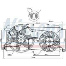 Nissens ventilátor, motorhűtés 85826 autóalkatrész