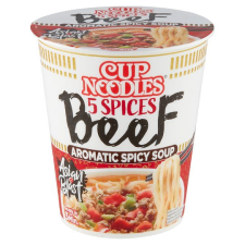  Nissin Cup Noodles
poharas fűszeres
instant tésztaleves
marha ízesítéssel 64g alapvető élelmiszer