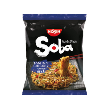 Nissin Foods Kft. Nissin Soba Bag 110g Yakitori csirke alapvető élelmiszer
