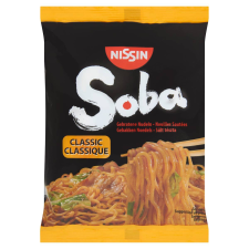  Nissin Soba instanttésztaétel klasszikus ízesítéssel 109g alapvető élelmiszer