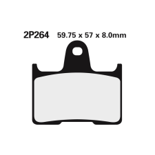 Nissin utcai fél-fémes fékbetétek - 2P-264NS egyéb motorkerékpár alkatrész