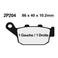 Nissin Utcai Fémbetétes Fékbetétek - 2P-204NS egyéb motorkerékpár alkatrész