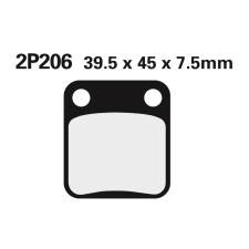 Nissin utcai fémbetétes fékbetétek - 2P-206SS egyéb motorkerékpár alkatrész