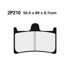 Nissin utcai fémbetétes fékbetétek - 2P-210NS egyéb motorkerékpár alkatrész