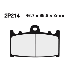  NISSIN utcai fémbetétes fékbetétek - 2P-214NS egyéb motorkerékpár alkatrész