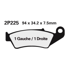 Nissin utcai fémbetétes fékbetétek - 2P-225NS egyéb motorkerékpár alkatrész