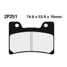 Nissin utcai fémbetétes fékbetétek - 2P-251NS egyéb motorkerékpár alkatrész