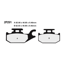 Nissin utcai fémbetétes fékbetétek - 2P-291NS egyéb motorkerékpár alkatrész