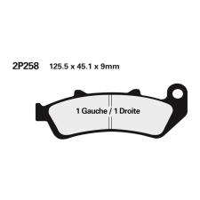 Nissin utcai/terepjáró szinterelt fékbetétek - 2P-258ST egyéb motorkerékpár alkatrész