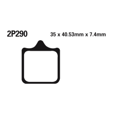 Nissin utcai/terepjáró szinterelt fékbetétek - 2P-290ST egyéb motorkerékpár alkatrész