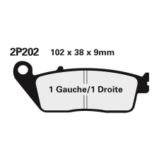 Nissin utcai/terepjáró szinterelt fém fékbetétek - 2P-202ST egyéb motorkerékpár alkatrész
