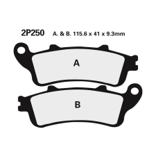 Nissin utcai/terepjáró szinterelt fém fékbetétek - 2P-250ST-F2 egyéb motorkerékpár alkatrész