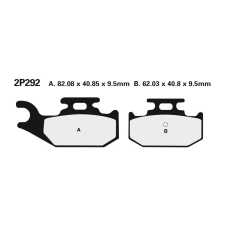 Nissin utcai/terepjáró szinterelt fém fékbetétek - 2P-292ST-MX egyéb motorkerékpár alkatrész
