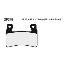 Nissin utcai/terepjáró szinterelt fémbetétek - 2P-245ST egyéb motorkerékpár alkatrész